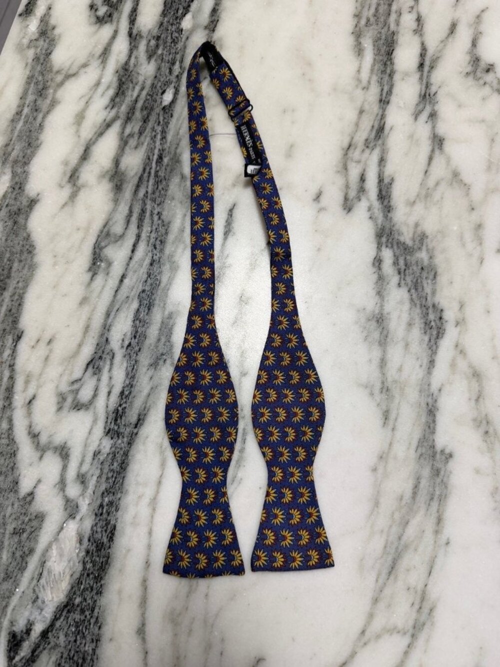 Authentic HERMÈS Paris Silk Self-Tie Bow Tie